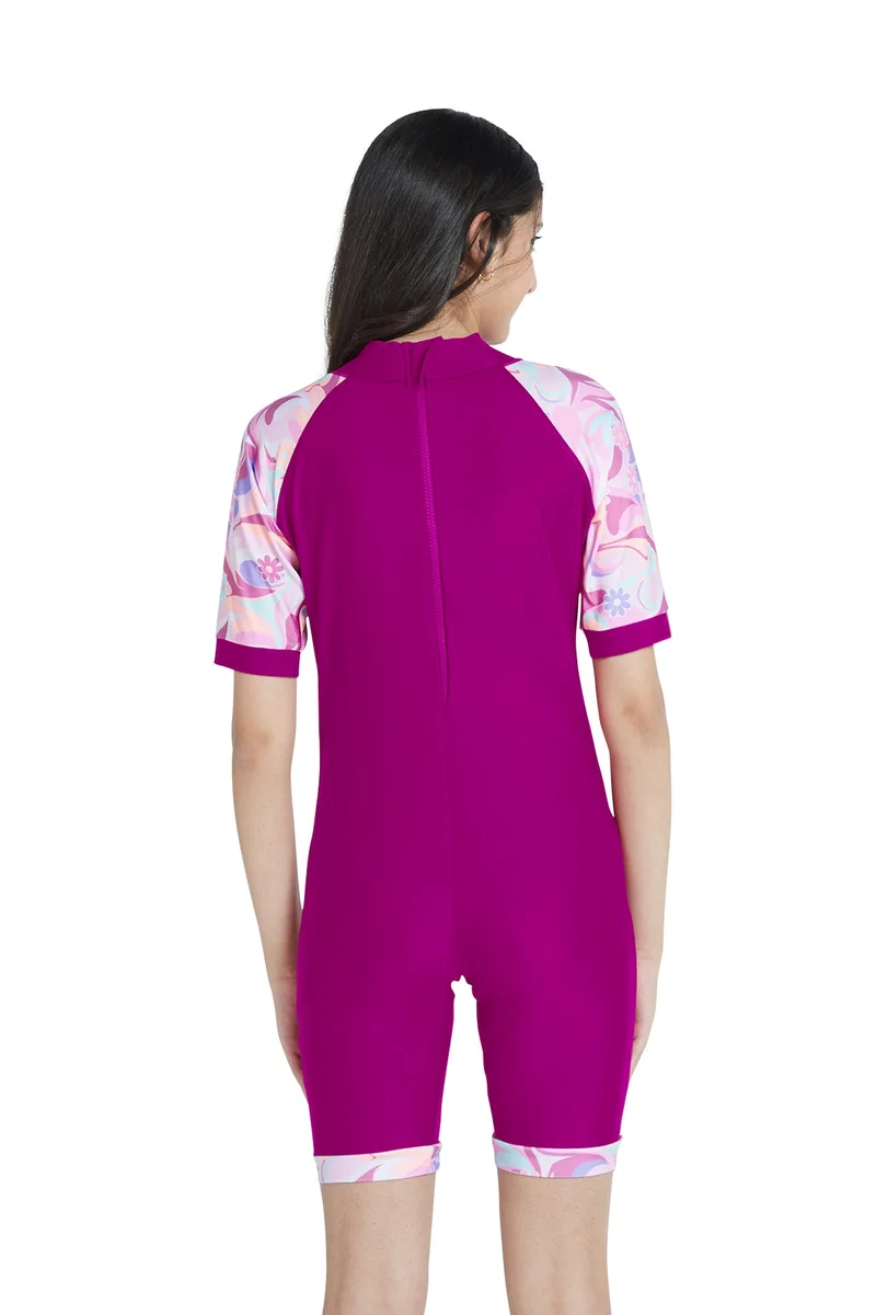 COEGA SUNWEAR  COEGA  Girls Kids One-piece Swimsuit - Purple Groovy Splashes for Women | Best Price UAE